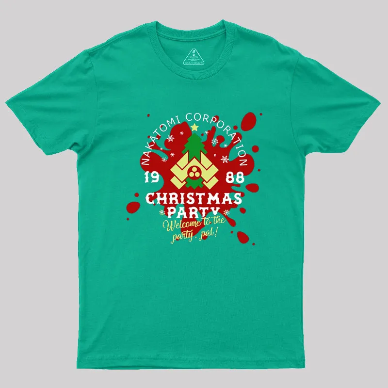 Nakatomi Corp Christmas Party Geek T-Shirt - Image 8