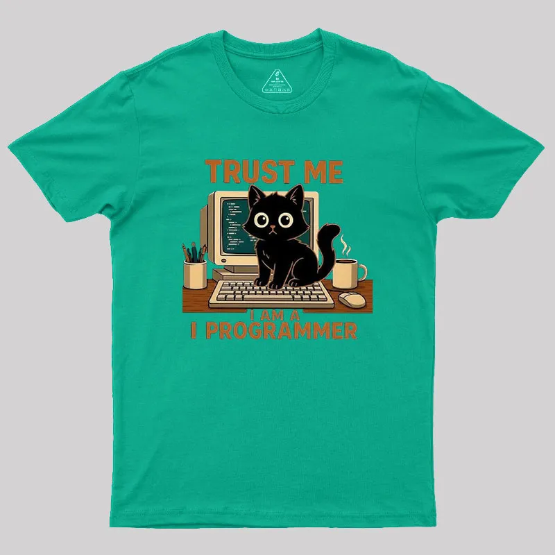 Programmer Cat Geek T-Shirt - Image 8