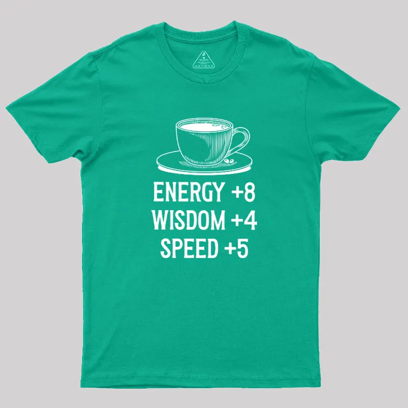 Coffe Stats Geek T-Shirt - Image 10