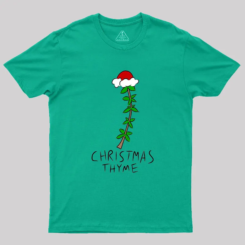 Christmas Thyme Geek T-Shirt - Image 8