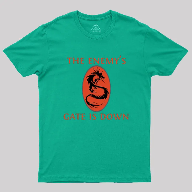 The Enemy's Gate Is Down Geek T-Shirt - Image 6