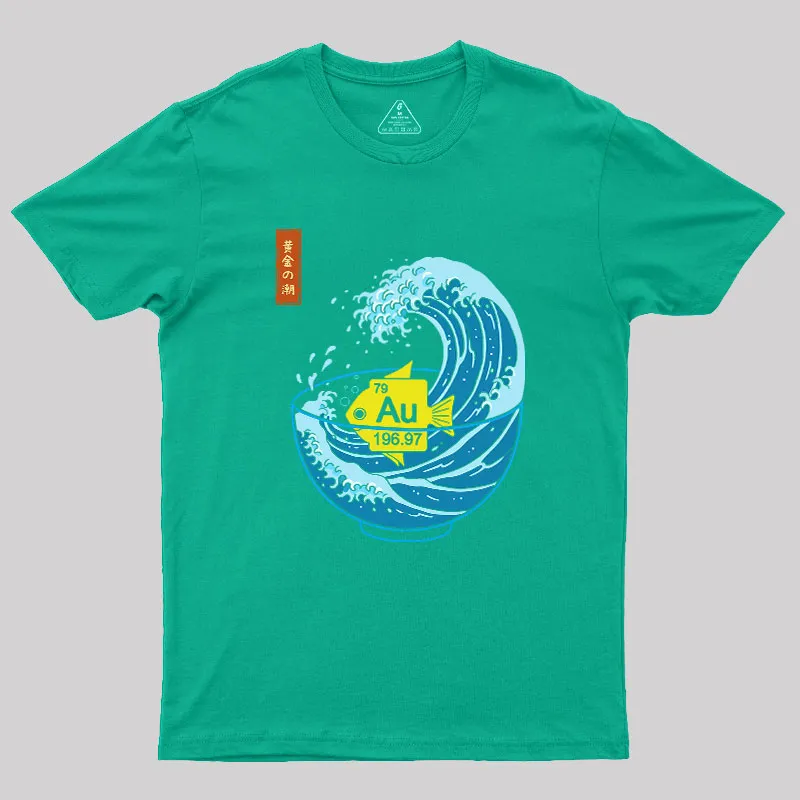 Golden Wave Geek T-Shirt - Image 10