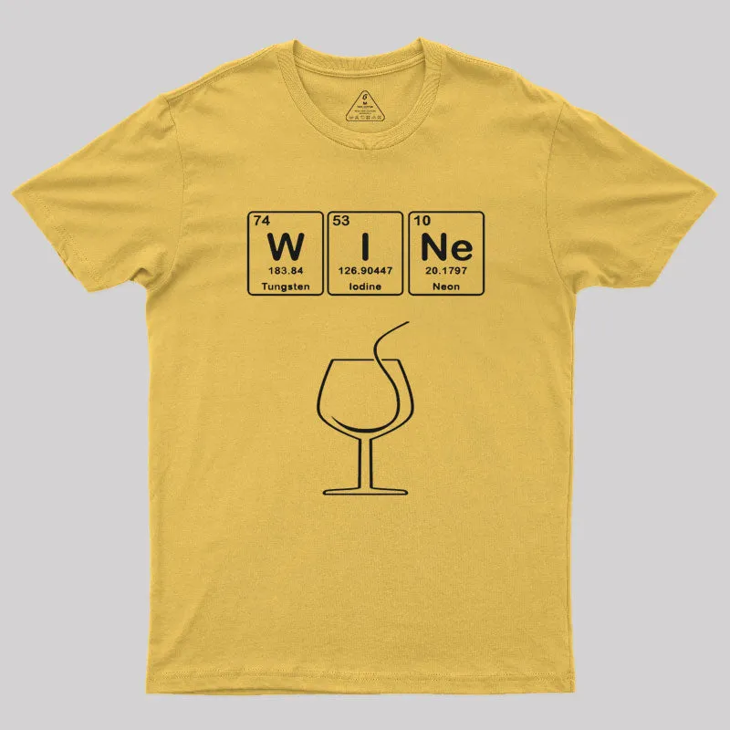 Wine with Elements Symbols T-Shirt - Image 5