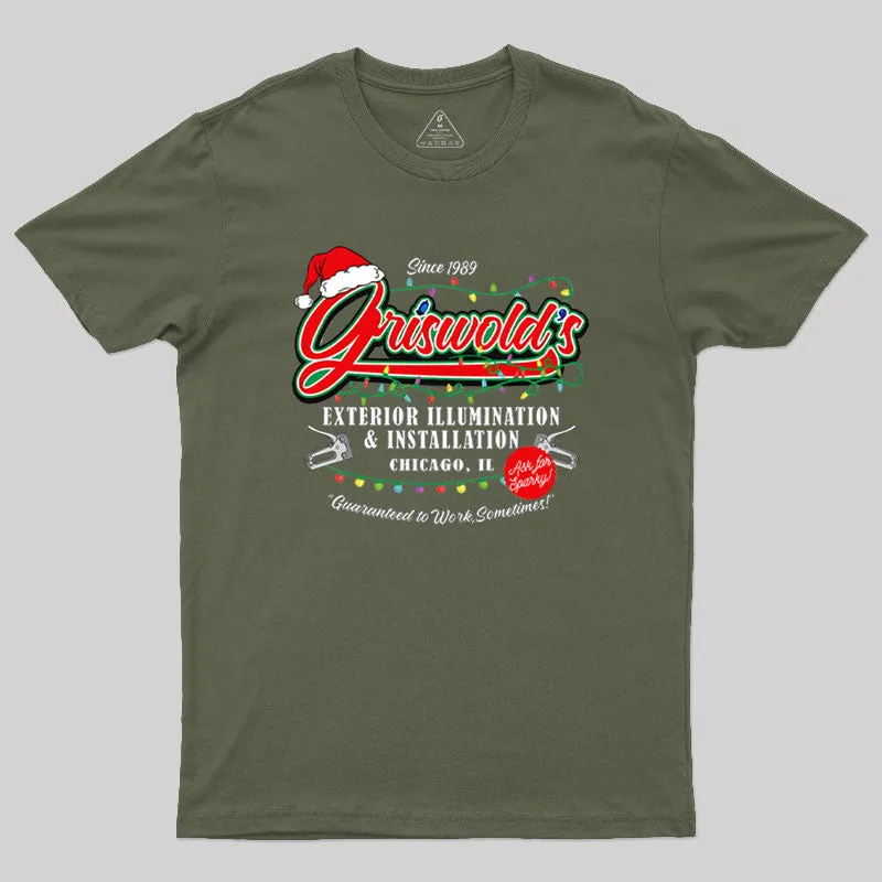 Griswold Illumination Christmas Vacation '89 Geek T-Shirt - Image 3