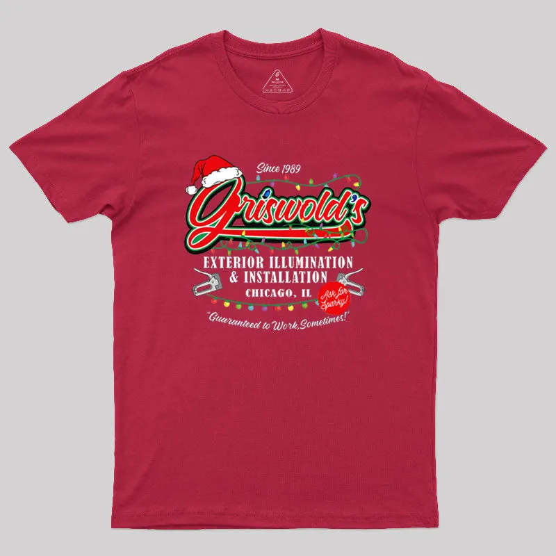 Griswold Illumination Christmas Vacation '89 Geek T-Shirt - Image 5