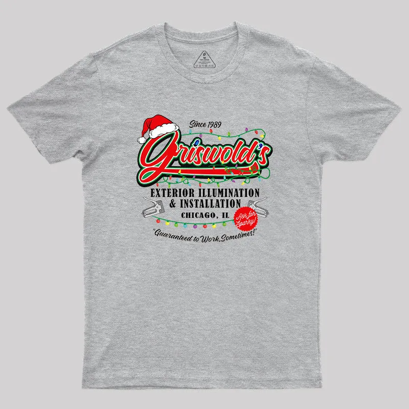 Griswold Illumination Christmas Vacation '89 Geek T-Shirt - Image 4