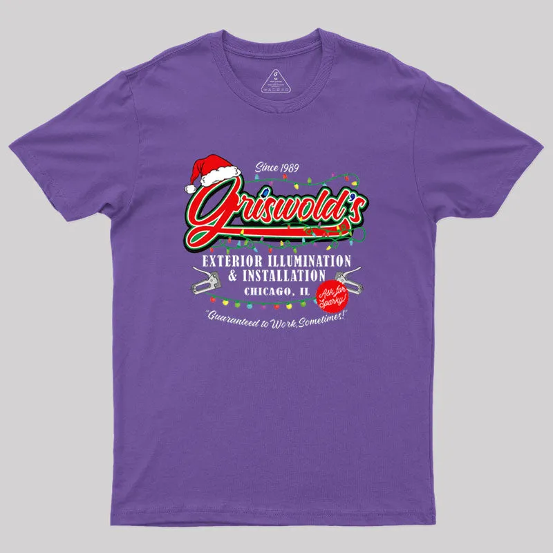 Griswold Illumination Christmas Vacation '89 Geek T-Shirt - Image 6
