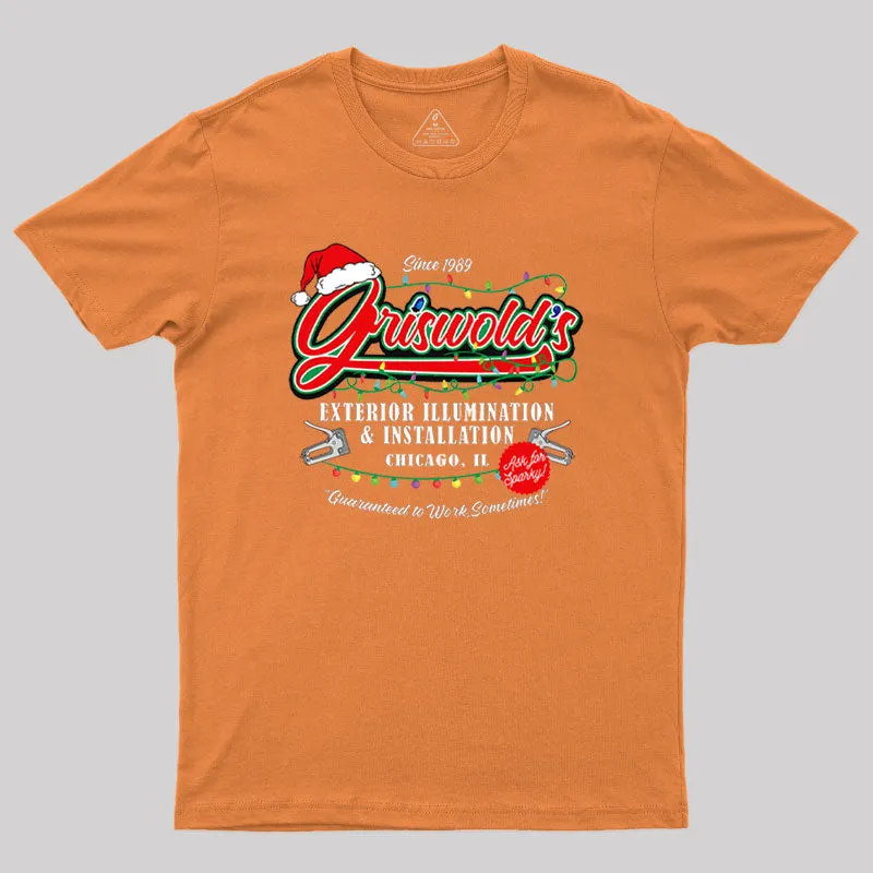 Griswold Illumination Christmas Vacation '89 Geek T-Shirt - Image 7