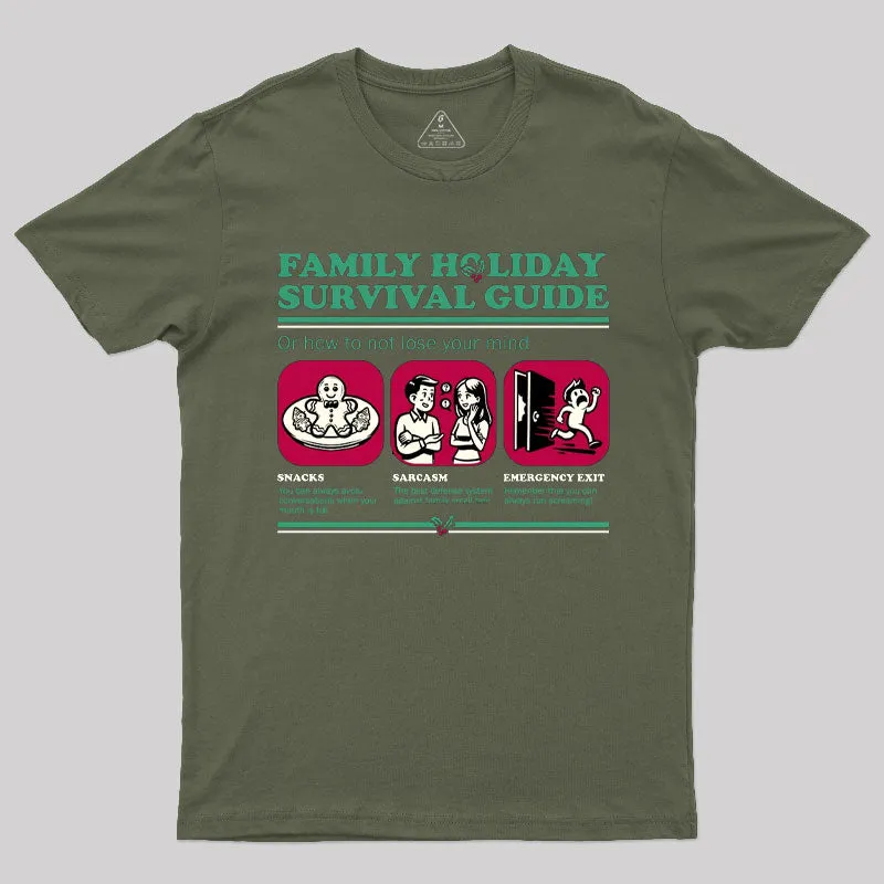 Family Holiday Survival Guide T-Shirt - Image 4