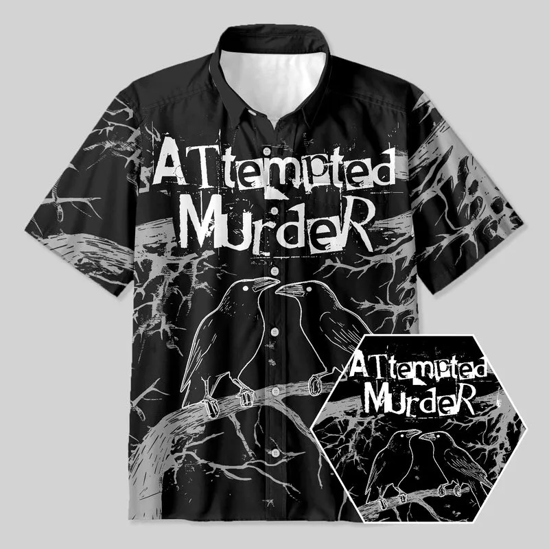 Attempted Murder Button Up Pocket Shirt - Image 2