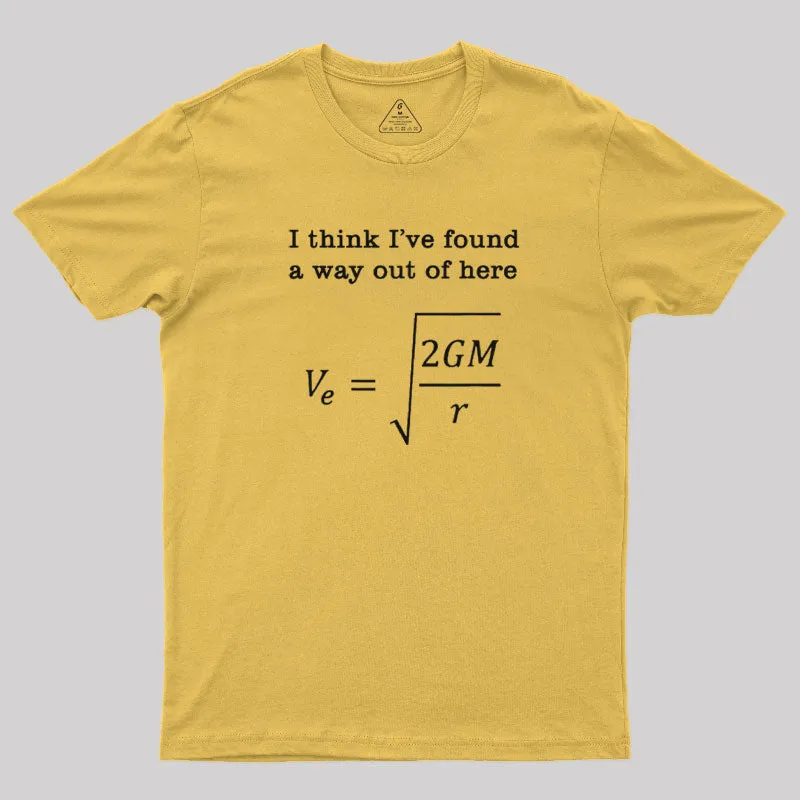 Escape Velocity Gravity Physics Engineer T-Shirt - Image 5