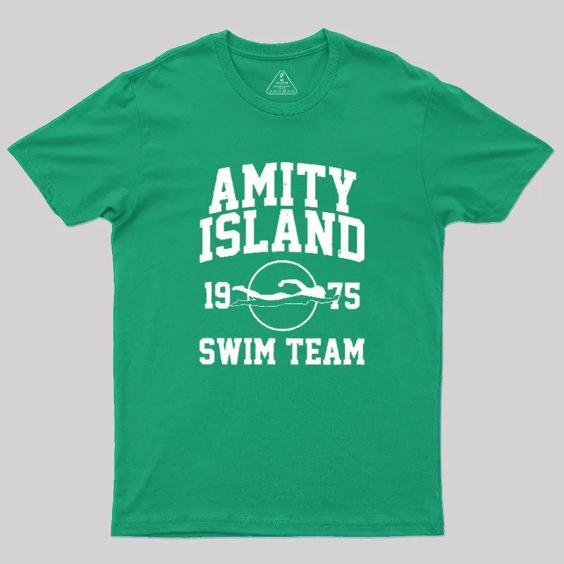Amity Island Swim Team Geek T-Shirt - Image 9