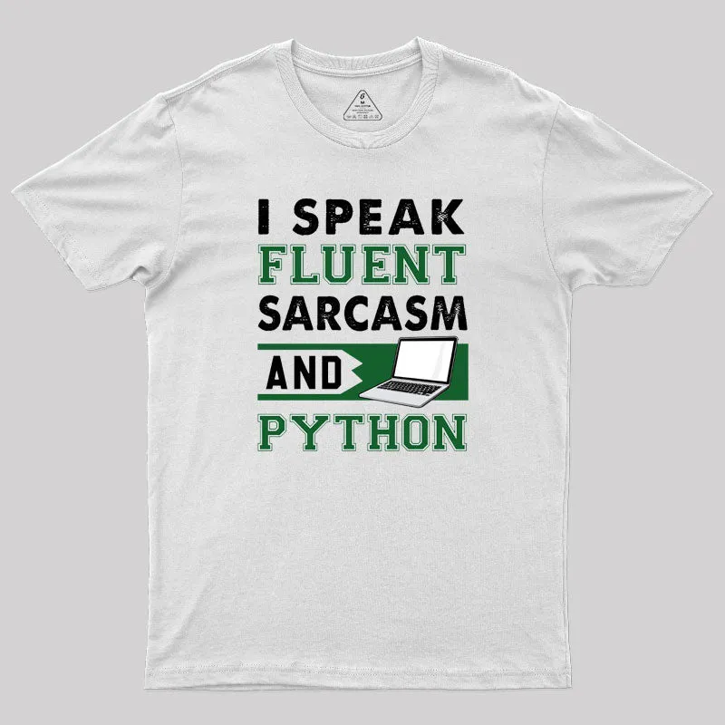 I Speak Fluent Python T-Shirt - Image 4