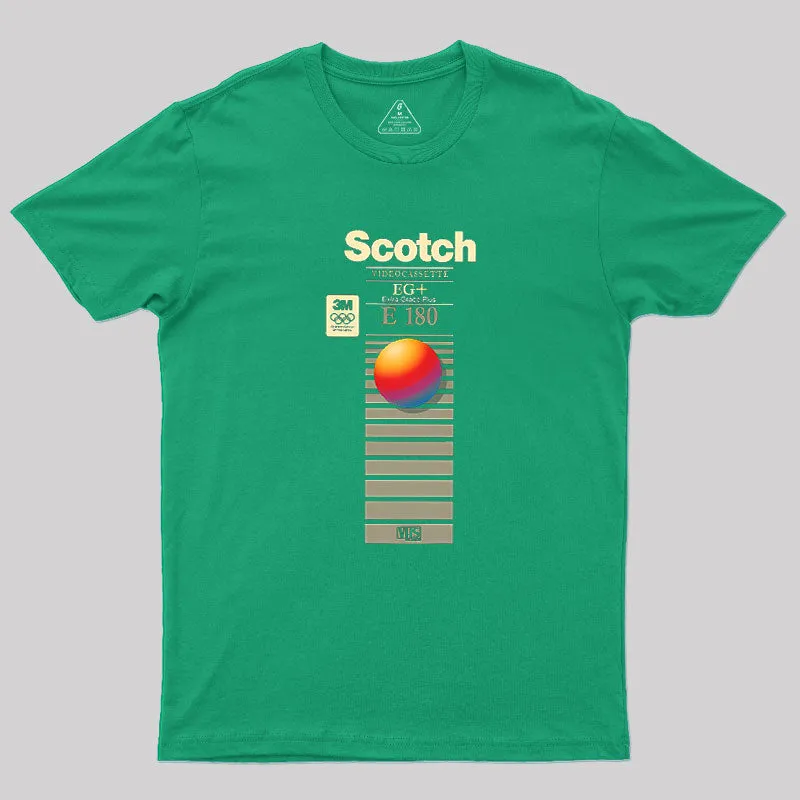 VHS Scotch E180 Geek T-Shirt - Image 6