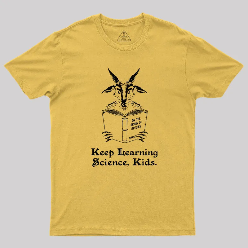 Keep Learning Science Kids T-Shirt - Image 5