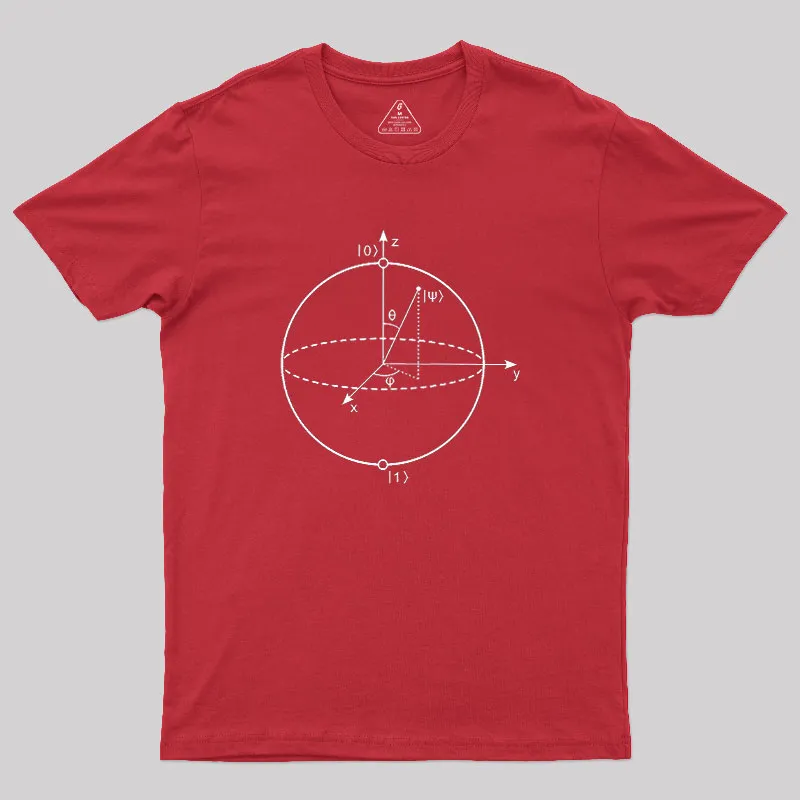Bloch Sphere Geek T-Shirt - Image 5