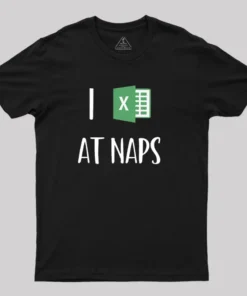 Alternative view of I Excel At Naps Geek T-Shirt