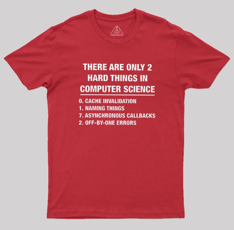 The Two Hard Things Geek T-Shirt - Image 7