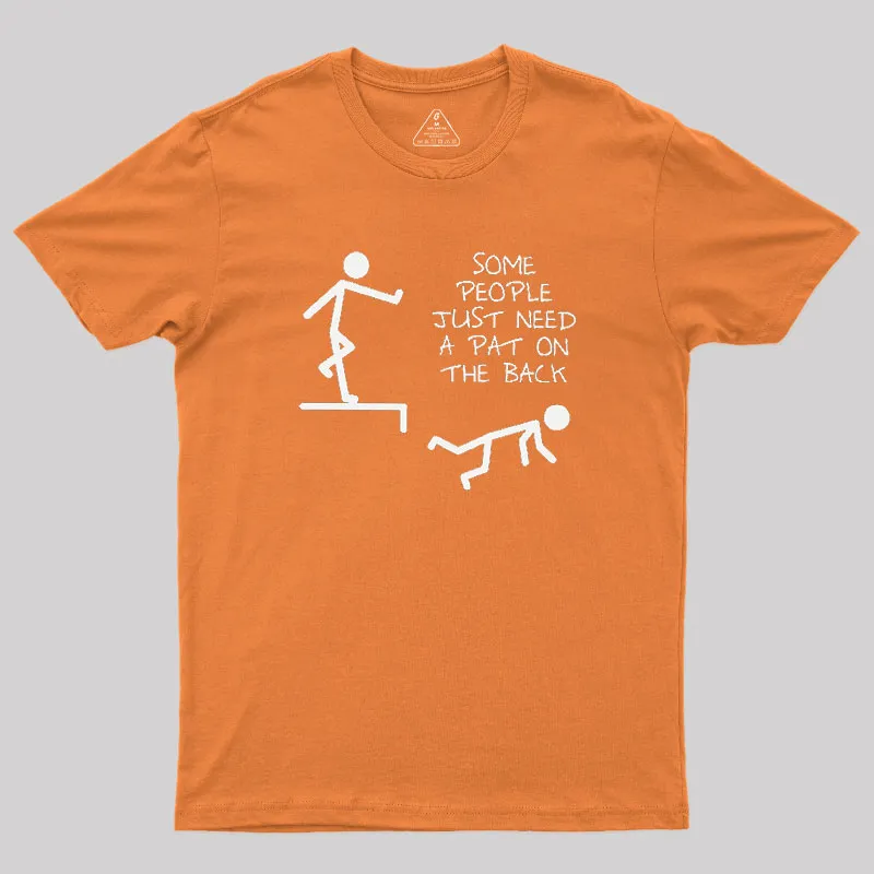 A Pat On The Back Geek T-Shirt - Image 7