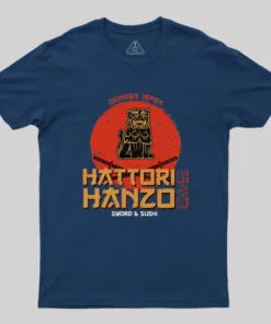 Alternative view of Hattori Hanzo Sword & Sushi Geek T-Shirt