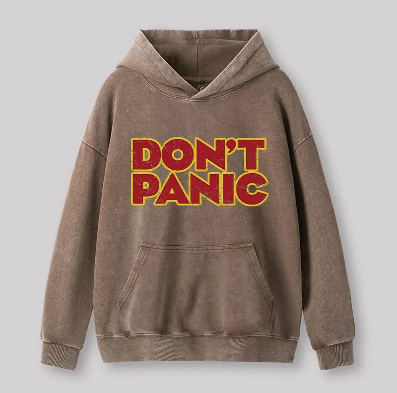 Don't Panic Washed Hoodie - Image 3