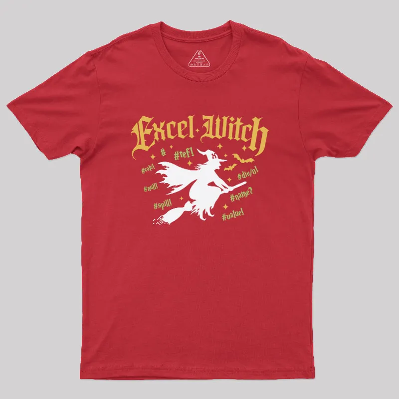 Excel Witch Geek T-Shirt - Image 5