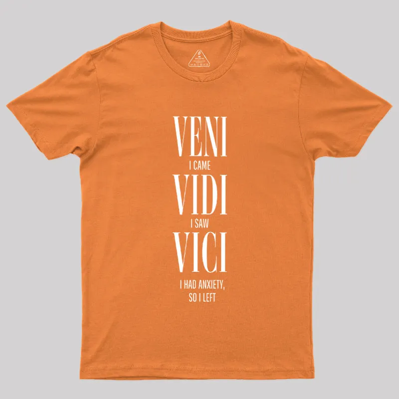 Veni Vidi Vici Geek T-Shirt - Image 7