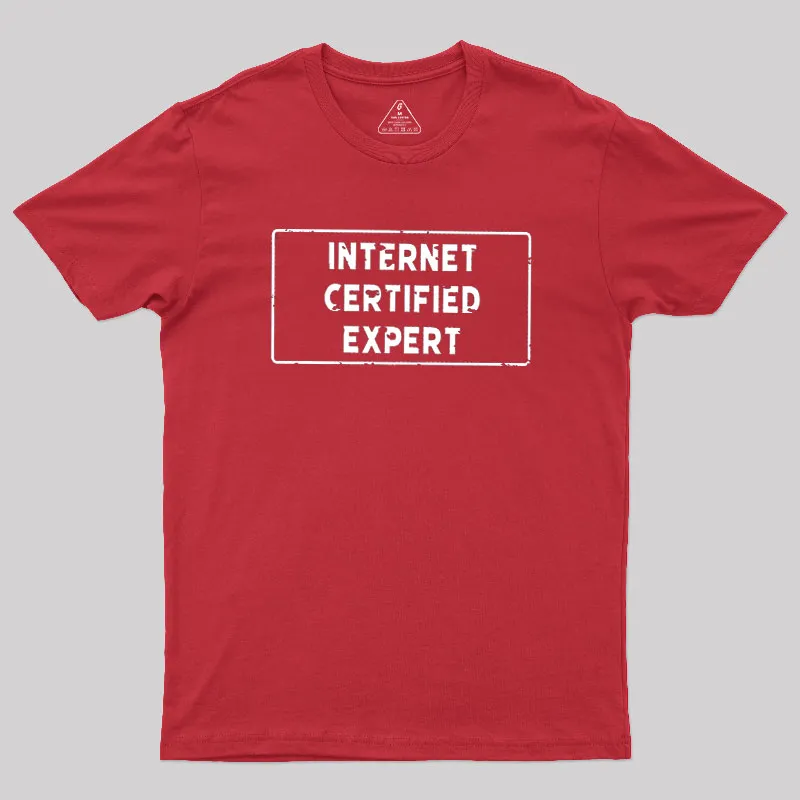 Internet Certified Expert Geek T-Shirt - Image 5