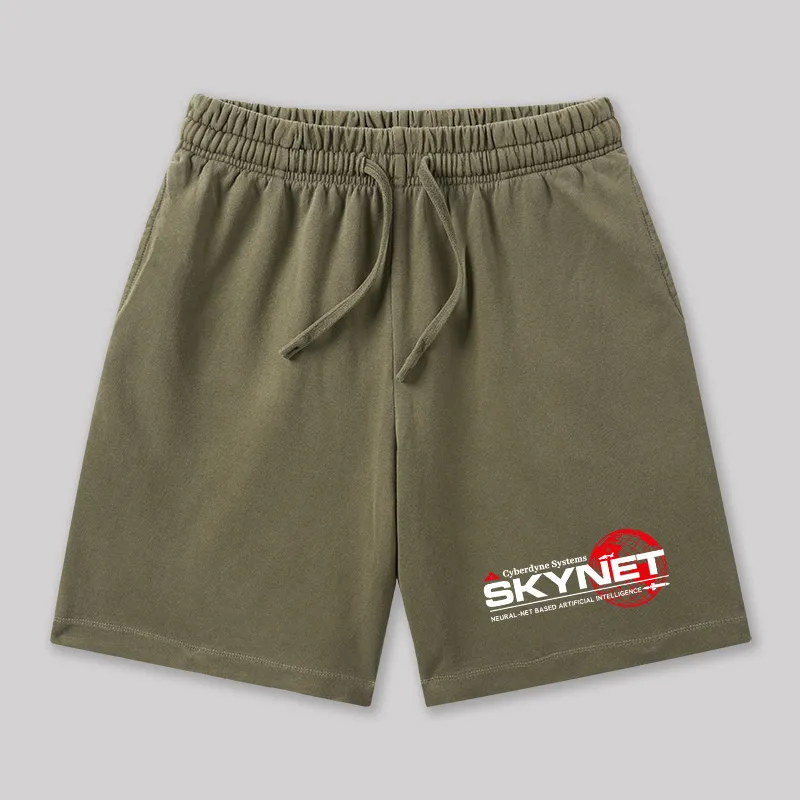 Cyberdyne Systems Skynet Geeky Washed Shorts - Image 3