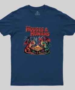 Alternative view of Houses Humans Geek T-Shirt