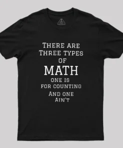 Three Types Of Math Geek T-Shirt