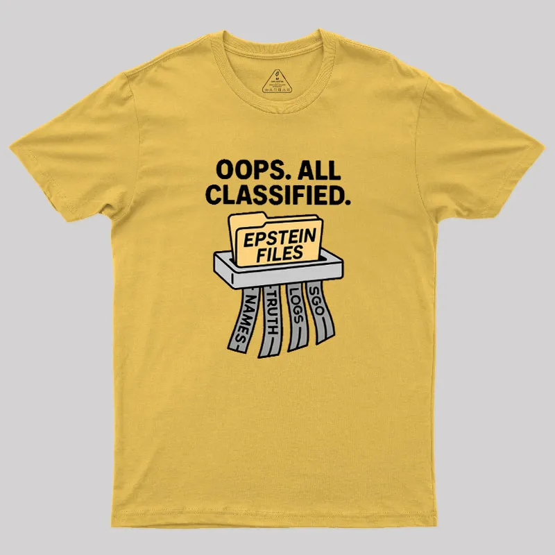 Bold Epstein Files Geek T-Shirt - Image 6