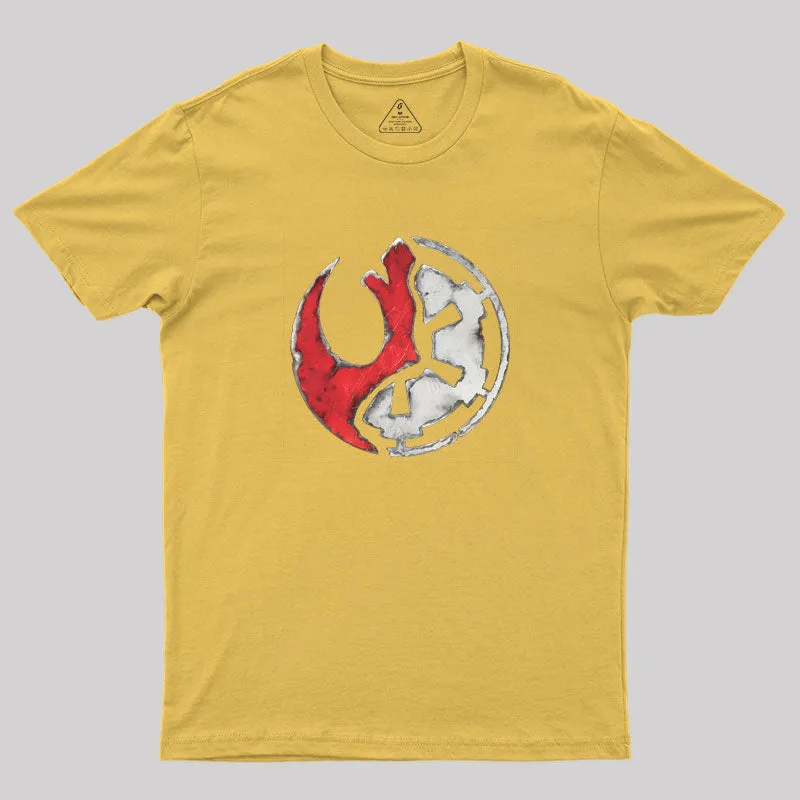 Shattered Rebel Empire Geek T-Shirt - Image 7