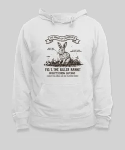 Alternative view of The Rabbit of Caerbannog Geek Hoodie