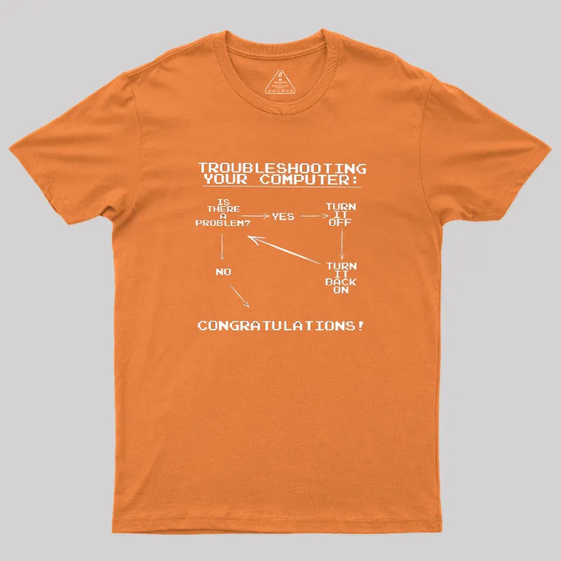 Troubleshooting Your Computer Geek T-Shirt - Image 5