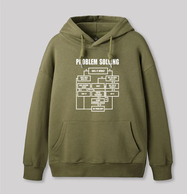 Men Problem Solving Geek Hoodie - Image 3