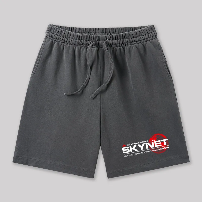 Cyberdyne Systems Skynet Geeky Washed Shorts - Image 2