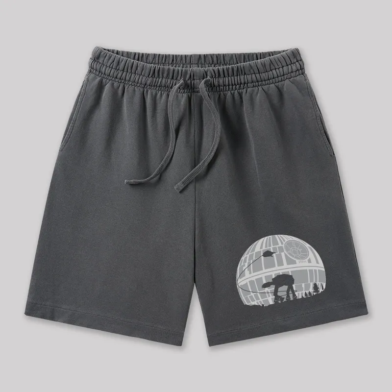 Death Star Geeky Washed Shorts - Image 2