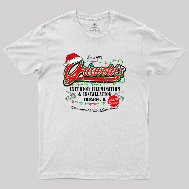 Griswold Illumination Christmas Vacation '89 Geek T-Shirt - Image 11