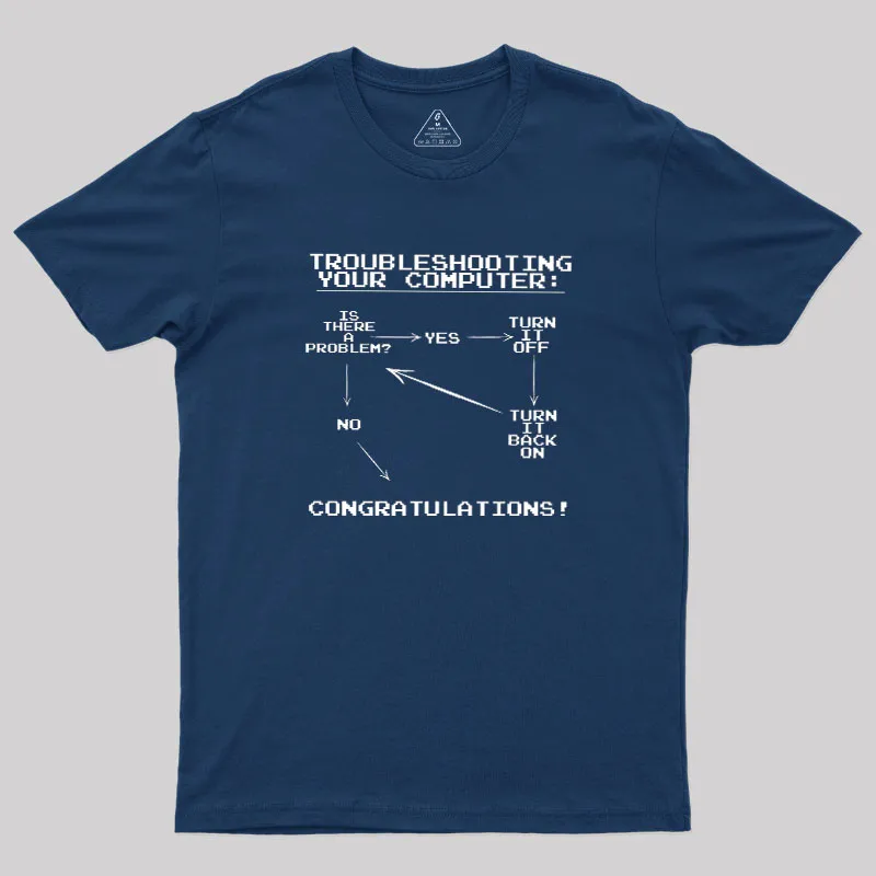 Troubleshooting Your Computer Geek T-Shirt - Image 2