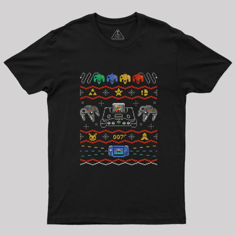 Ugly Gaming Sweater 64 Geek T-Shirt