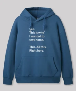 Alternative view of Stay Home Geek Hoodie