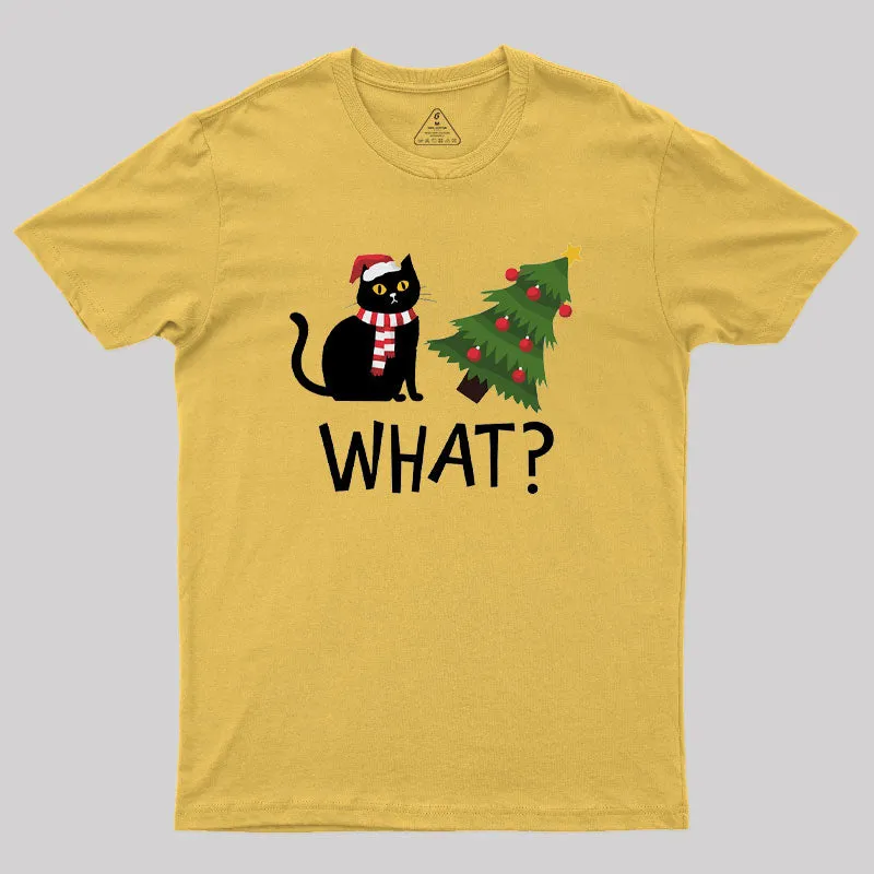 Christmas Cat Geek T-Shirt - Image 8