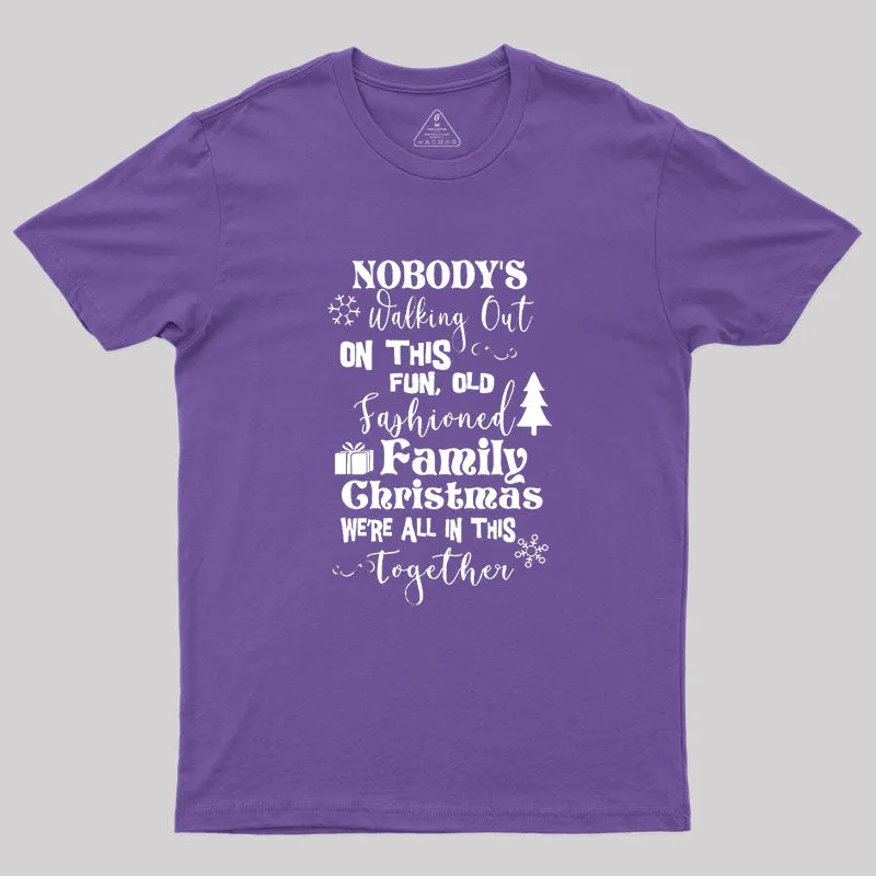 Old Fashioned Family Christmas Geek T-Shirt - Image 6