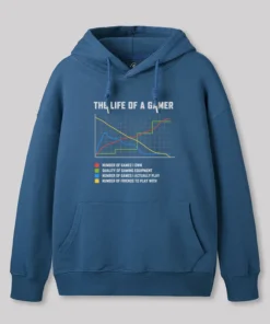 Alternative view of The Life Of A Gamer Geek Hoodie