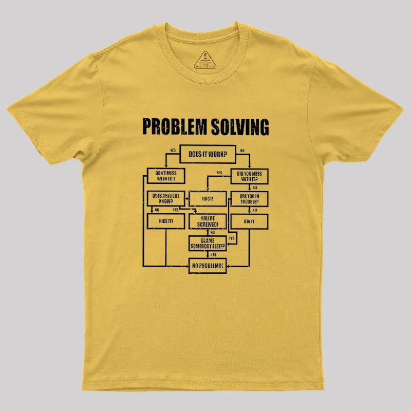 Men Problem Solving Geek T-Shirt - Image 8
