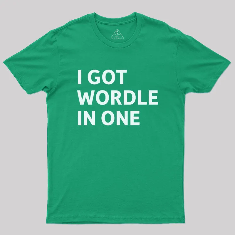 I Got Wordle in One Geek T-Shirt - Image 9
