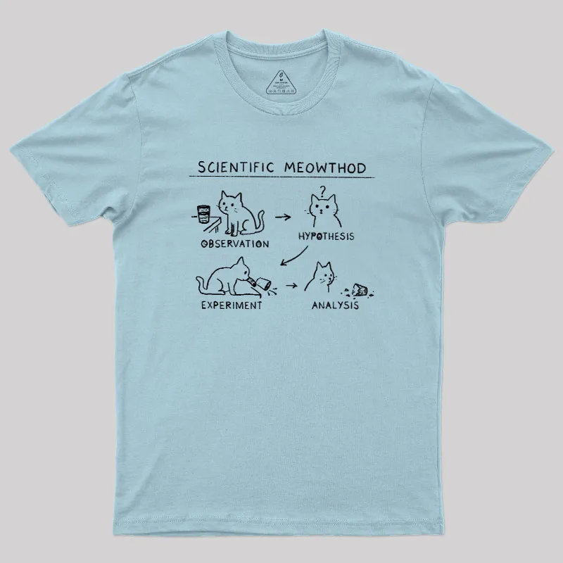 Scientific Meowthod Geek T-Shirt - Image 9