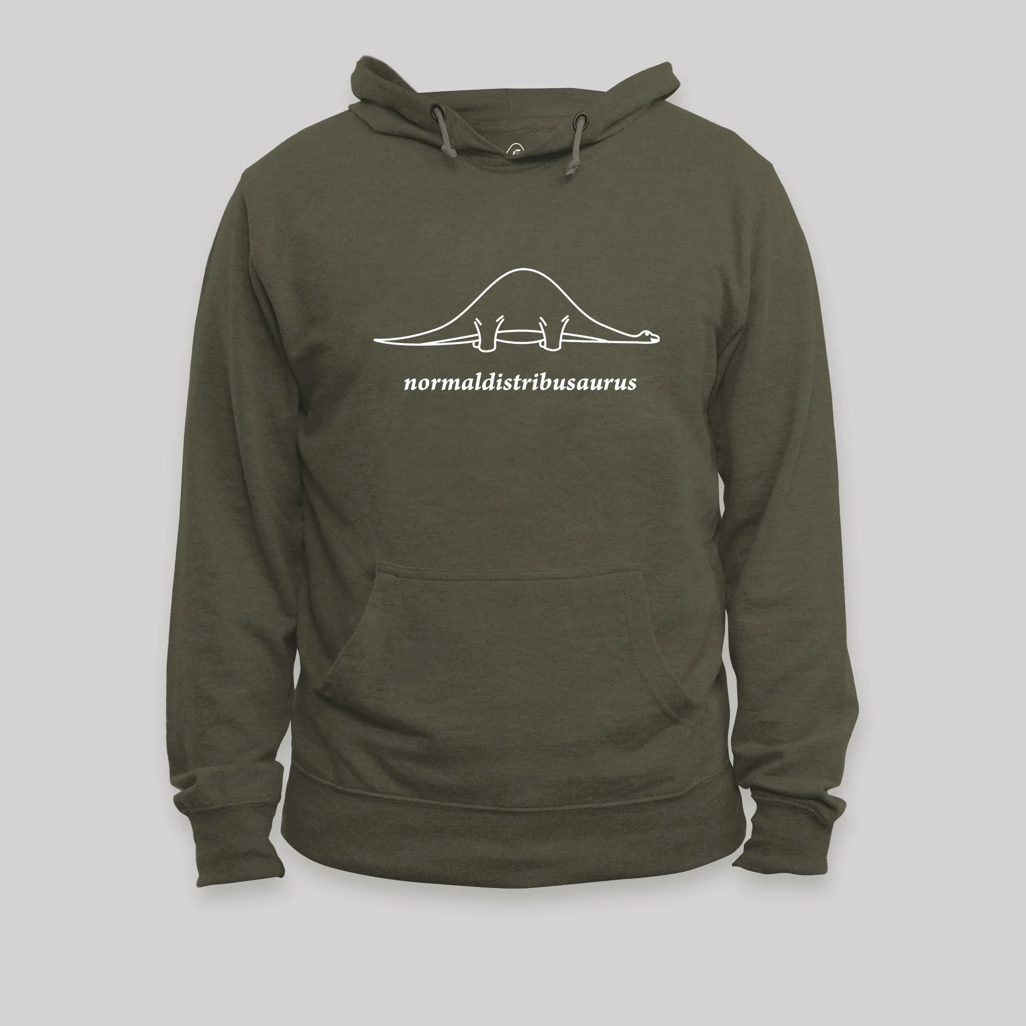 Normal Distribution Dinosaur Geek Hoodie - Image 3