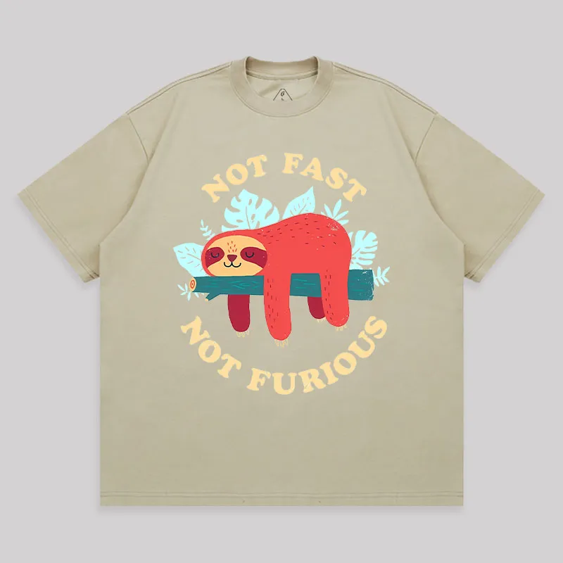 Not Fast, Not Furious Unisex Oversized T-shirt - Image 7